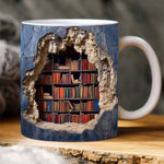 3D-Bücherregalbecher