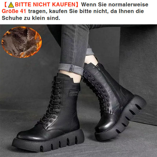 Bequeme Winterlederstiefel