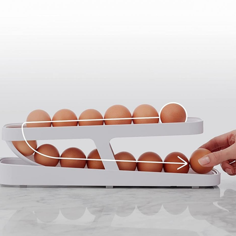 Doppelte Eier-Rollbox - Aufbewahrungslösung für Ihre Küche