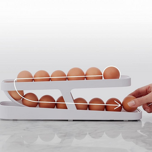 Doppelte Eier-Rollbox - Aufbewahrungslösung für Ihre Küche