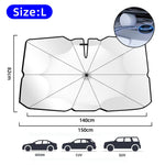 Auto-Windschutzscheiben-Sonnenschutz-Regenschirm – faltbarer Auto-Regenschirm, Sonnenschutz-Abdeckung, UV-Block, Auto-Frontscheibe (Wärmeisolierungsschutz), für Auto-Windschutzscheiben