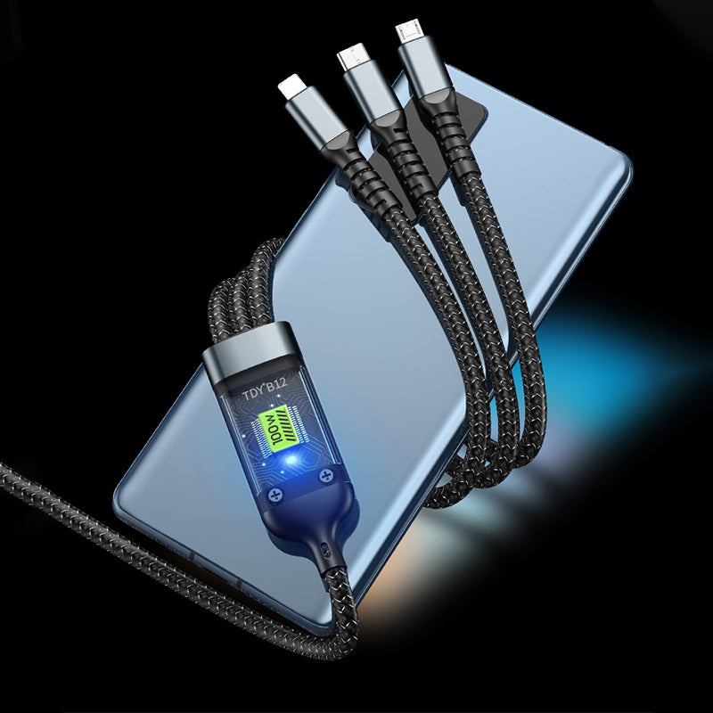 Leuchtendes Schnellladekabel 3-in-1