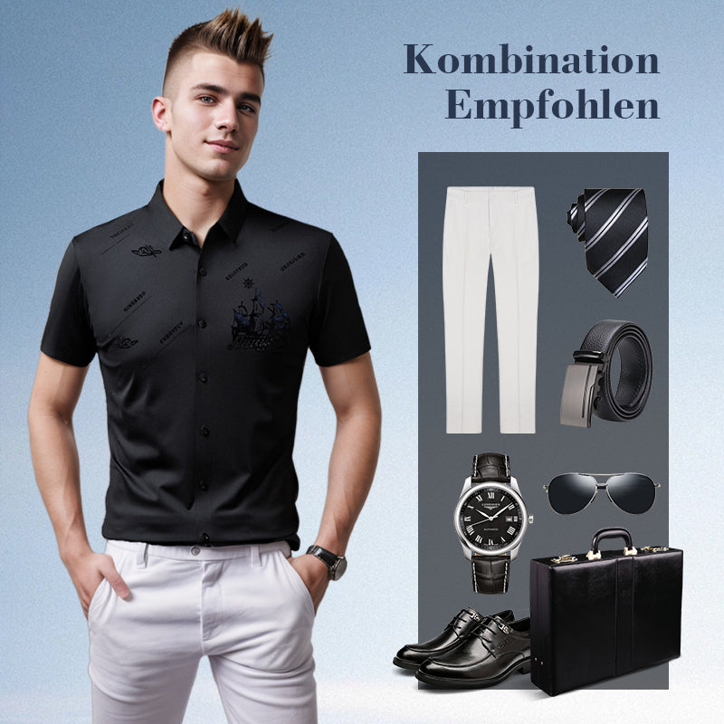 Stylisches Herren Kurzarmhemd