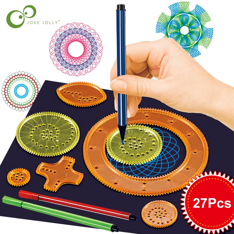 Spirograph Magische Vielfalt Blume Lineal Set