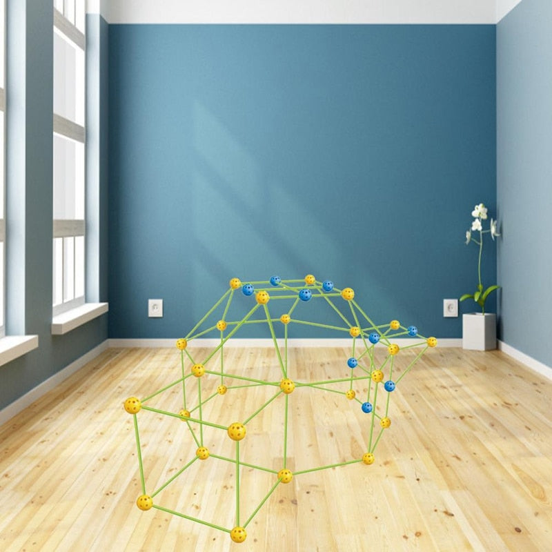 Kinder 3D-Hausbau Spielzeug BAUKIT