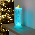 LED-Glitter-Wasserkerze mit Farbwechsel