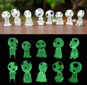 Leuchtende Gartengeist-Miniaturfiguren