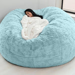 Riesiger Flauschiger Pelz Sitzsack Bett  Couch Futon