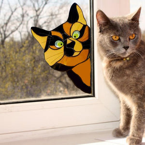 Lustige Katze und Hunde Stickers Wand / Fenster Dekoration