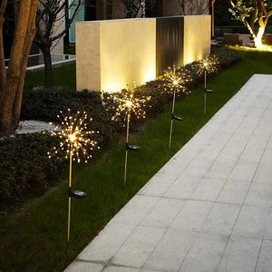 Wasserdichte LED Solar-Gartenfeuerwerkslampe