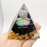 Orgon Pyramide Amethyst Peridot Heilkristall Energie