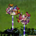 Led Solar  Lichter Schmetterlinge Dekor