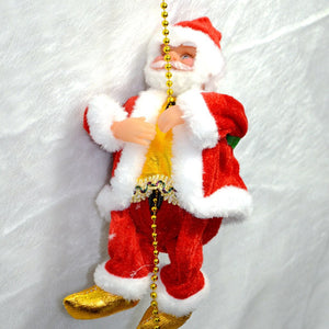 Climbing Santa Claus Weihnacht  Ornament