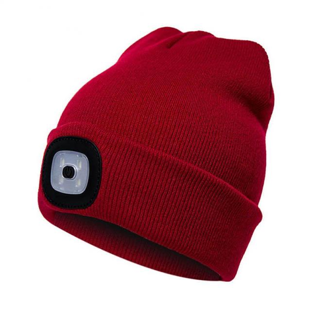 Led Licht  Knitted Beanie Kappe