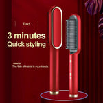 Elektrischer Haarglätter Air Comb Brush Styling Straight Curling Dual-Use-Haartrockner Pony Lockenstab